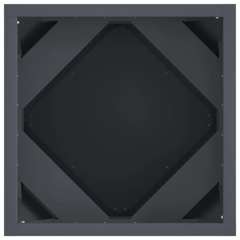 vidaXL Puķu kaste 2 pcs Antracīts 30 x 30 x 30 cm Tērauds