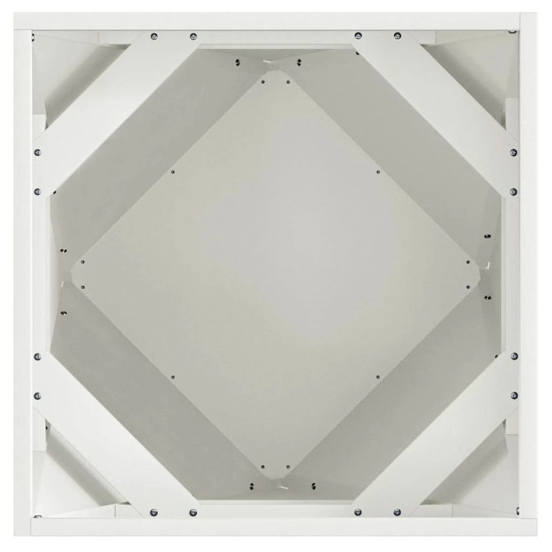 vidaXL Puķu kaste Balts 50 x 50 x 50 cm Tērauds