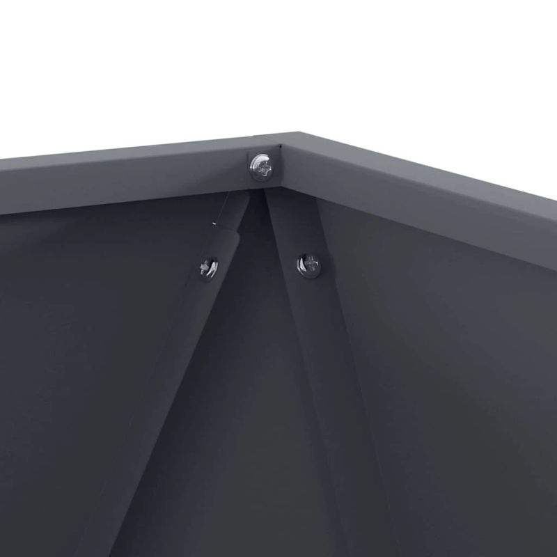 vidaXL Puķu kaste Antracīts 50 x 50 x 50 cm Tērauds