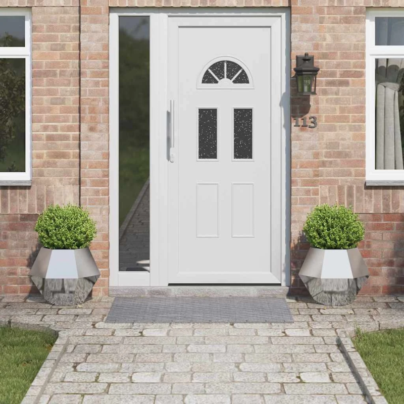 vidaXL Puķu kaste 2 pcs Sudraba 50 x 50 x 40 cm Cinkots tērauds