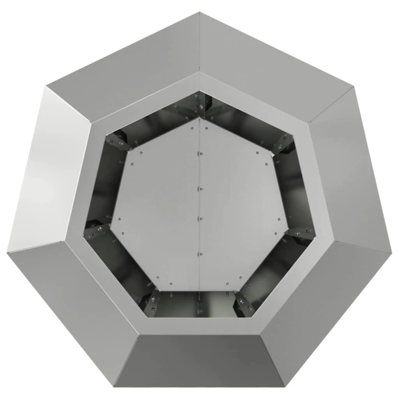 vidaXL Puķu kaste 2 pcs Sudraba 50 x 50 x 40 cm Cinkots tērauds