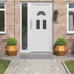 vidaXL Puķu kaste 2 pcs Rūsa 50 x 50 x 40 cm Novecināts tērauds