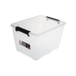 Kaste Home box 15L caurspīdīga ar vāku
