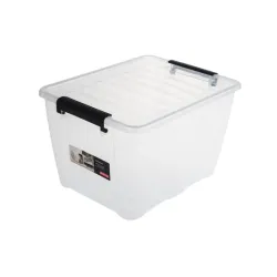 Kaste Home box 15L caurspīdīga ar vāku