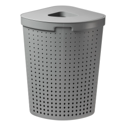 Veļas grozs Seoul stūra ar vāku, pelēks