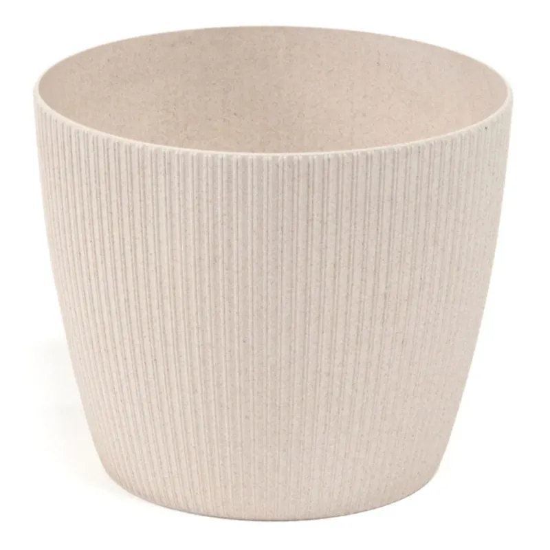 Puķu pods Lamela Jumper 870-05, plastmasa, 19 cm x 19 cm, balta krās.