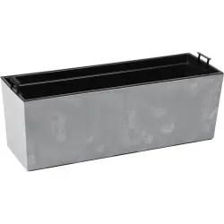 Balkona kaste Begonia 190x560mm, betona gaiši pelēks