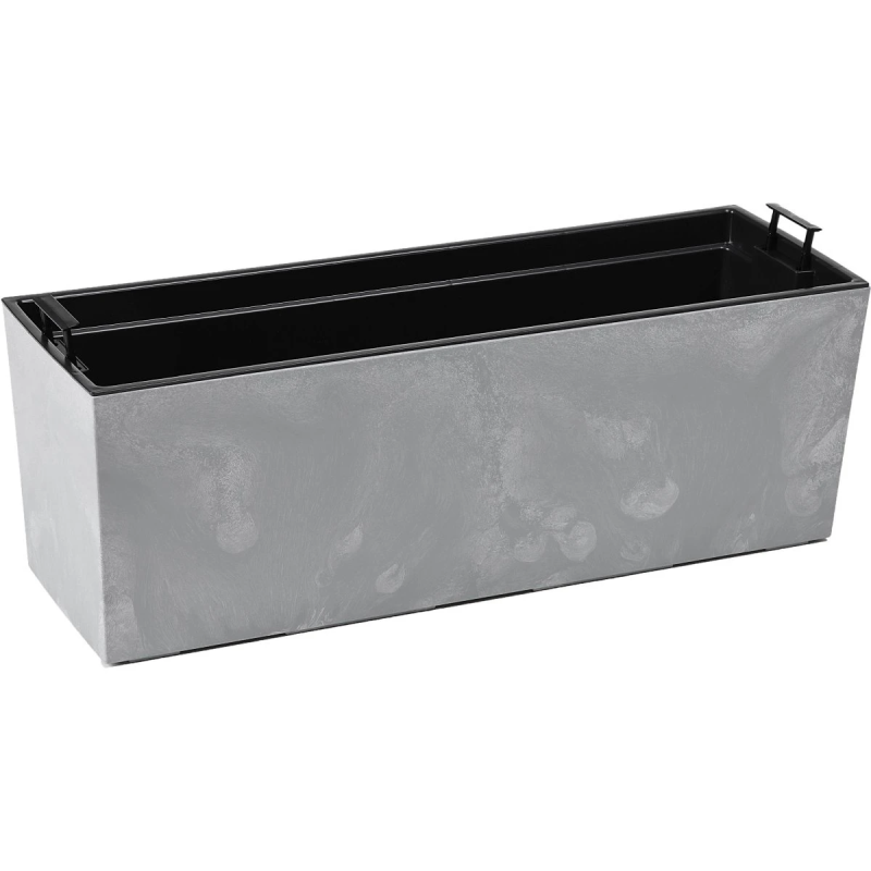 Balkona kaste Begonia 190x560mm, betona gaiši pelēks