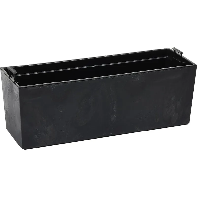 Balkona kaste Begonia 190x560mm, betona tumši pelēks