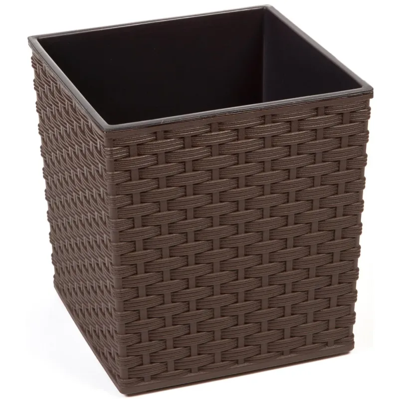 Puķu pods Lamela 596-83, plastmasa, brūna krās.