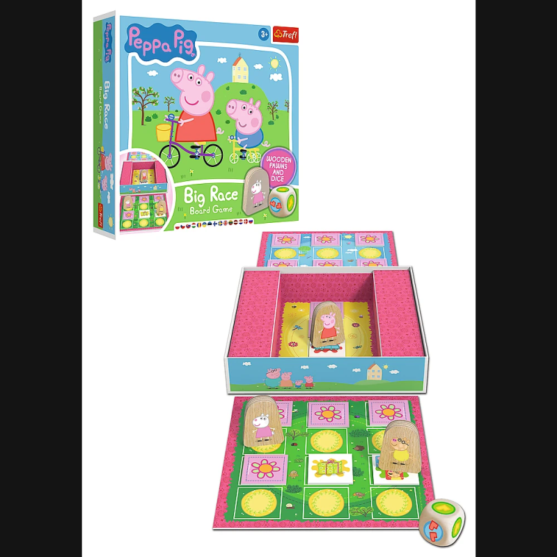 TREFL PEPPA PIG Galda spēle “Lielās sacīkstes”
