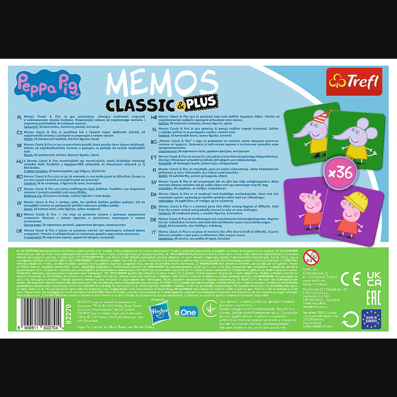 TREFL PEPPA PIG Memo Classic Plus