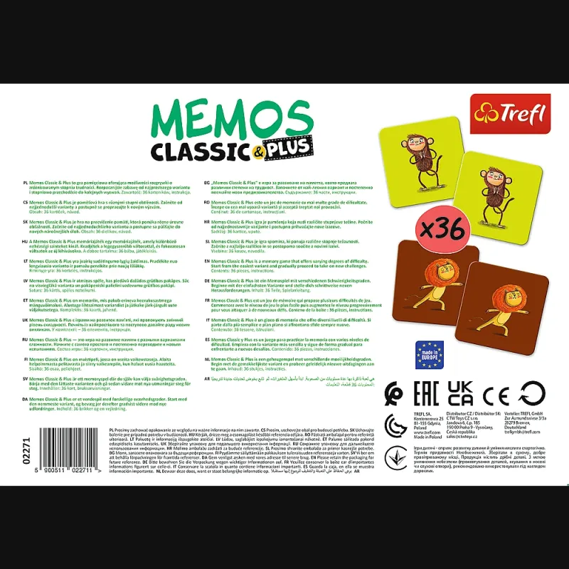 TREFL Memo Classic Plus Skaņas un kustības
