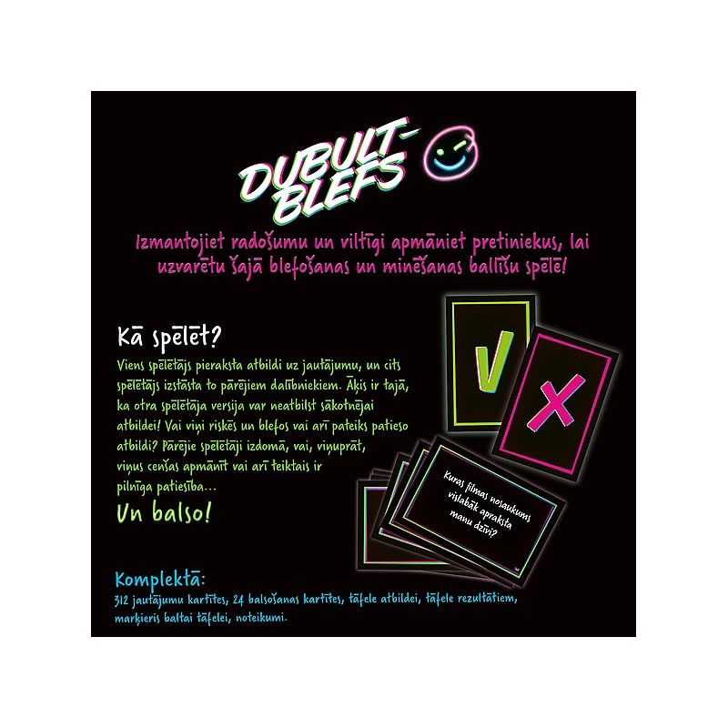 TREFL Galda spēle "Dubultblefs" ,Latviešu val.,