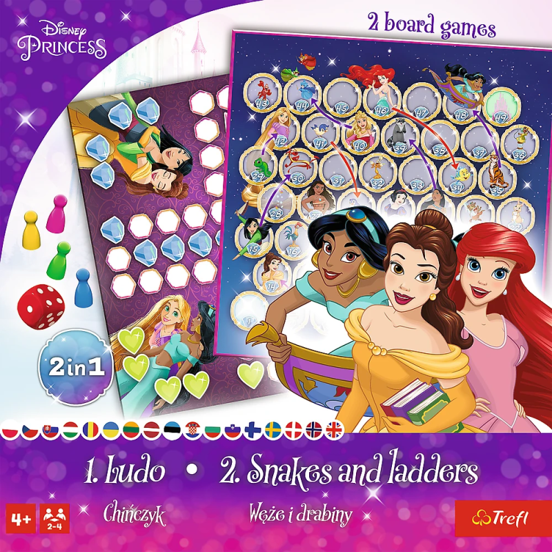 TREFL DISNEY PRINCESS Spēle 2 in 1 Princeses