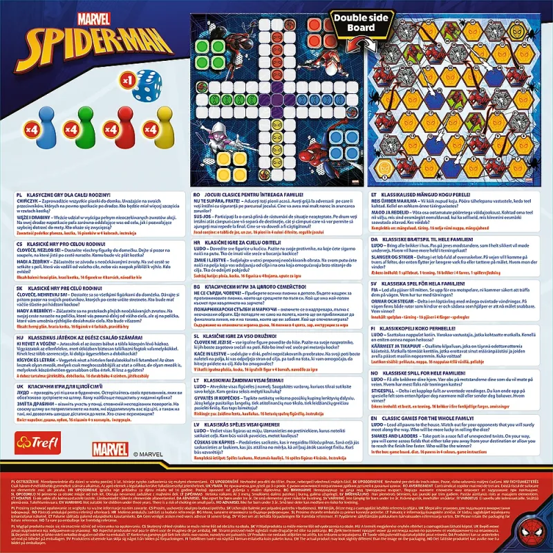 TREFL SPIDER-MAN Stalo žaidimas 2 in 1 „Žmogus-voras“