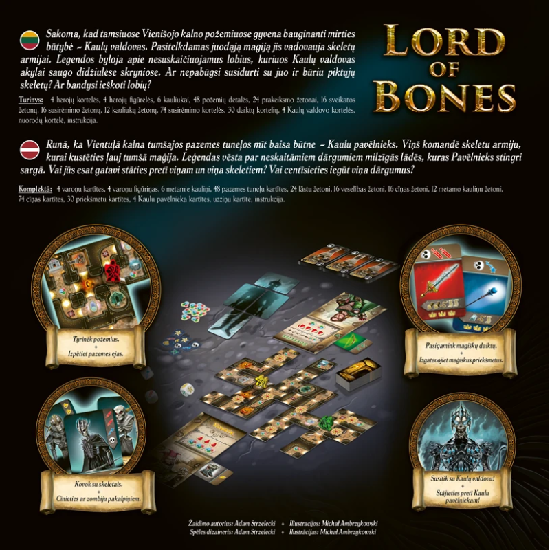 TREFL Galda spēle Lord of Bones ,latviešu un lietuviešu valodās,