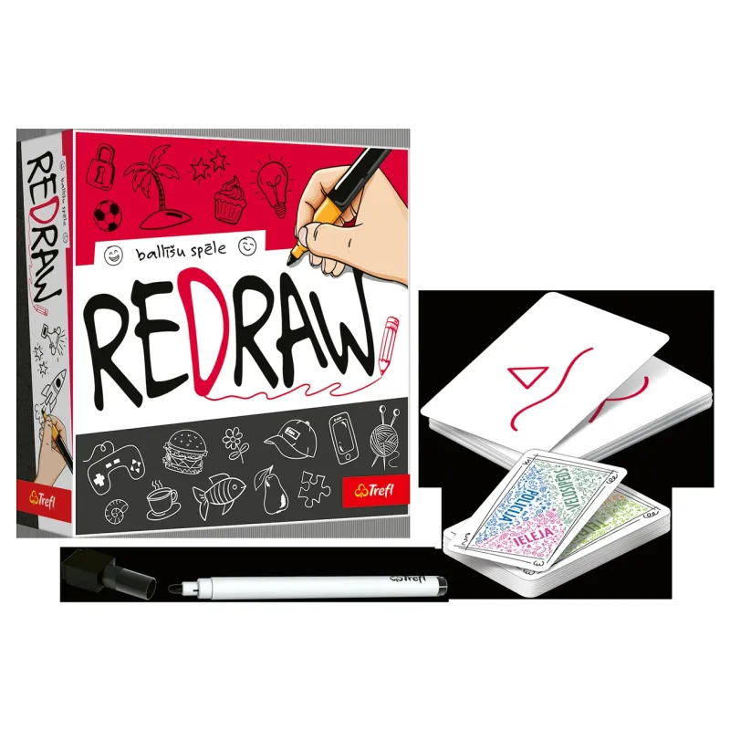 TREFL Board game Redraw ,in Latvian lang.,