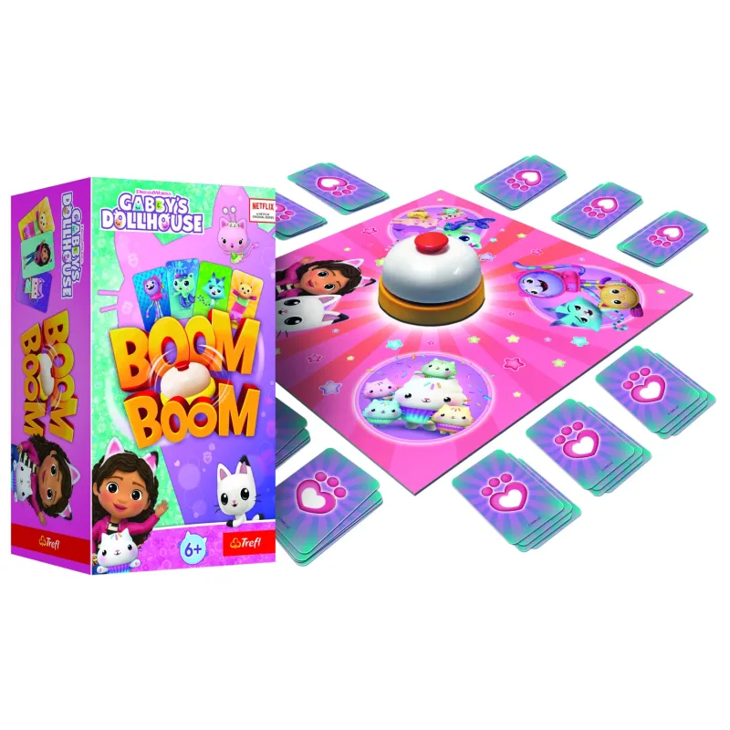 TREFL GABBY´S DOLLHOUSE Board game Boom Boom