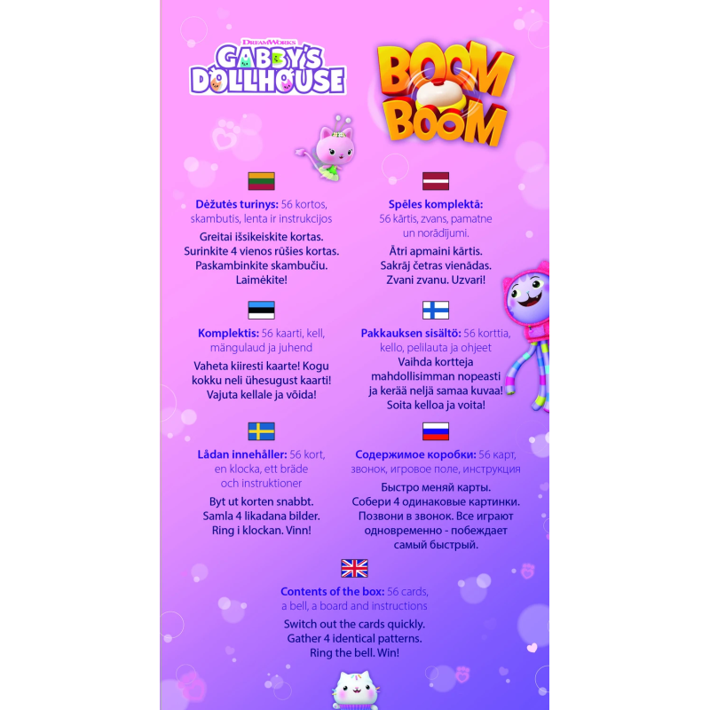 TREFL GABBY´S DOLLHOUSE Galda spēle BoomBoom