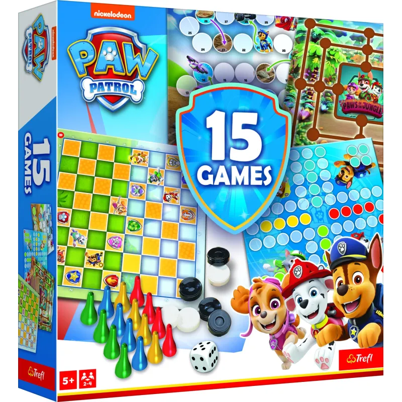 TREFL PAW PATROL 15 in 1 Galda spēle