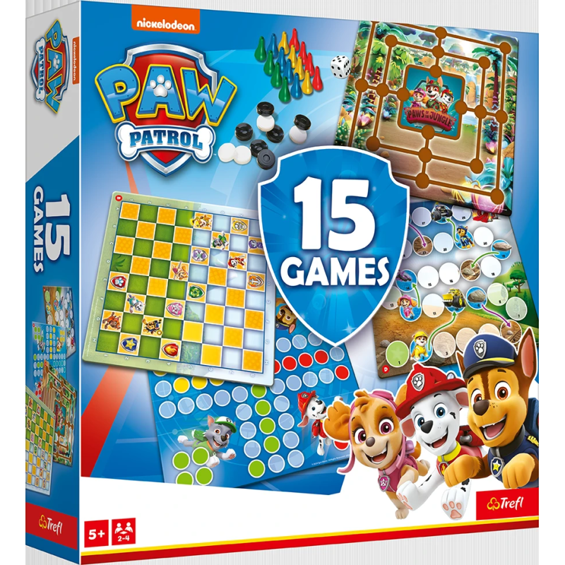 TREFL PAW PATROL 15 in 1 Galda spēle