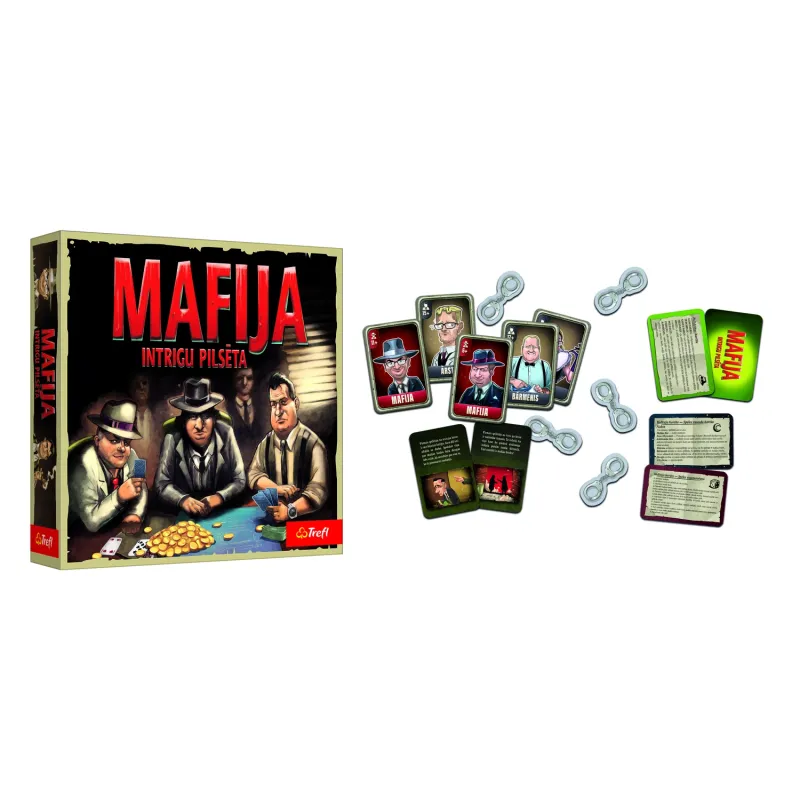 TREFL Mafia board game ,in Latvian lang.,