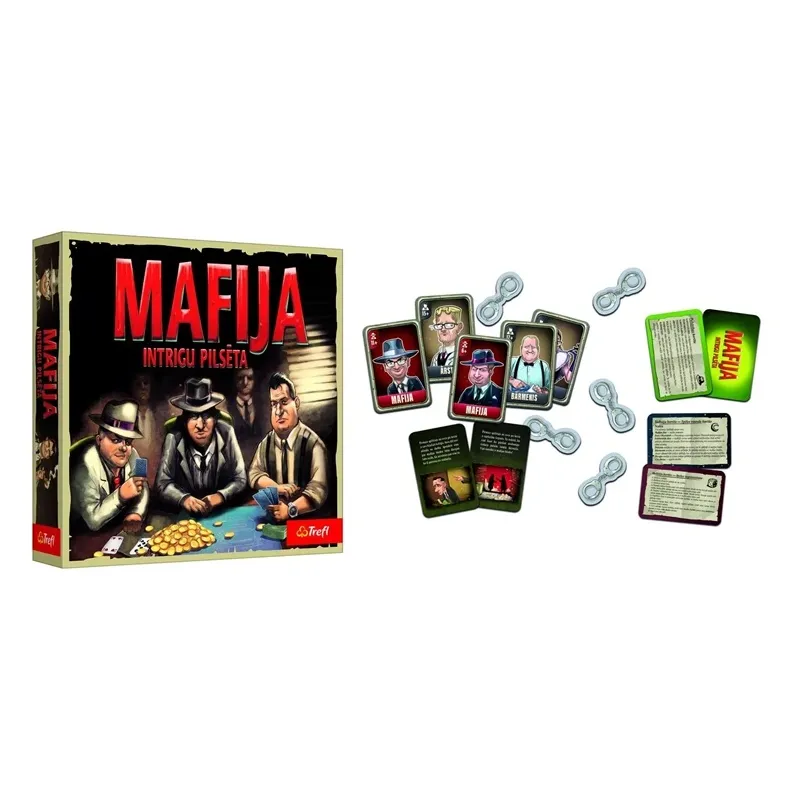 TREFL Mafia board game ,in Latvian lang.,