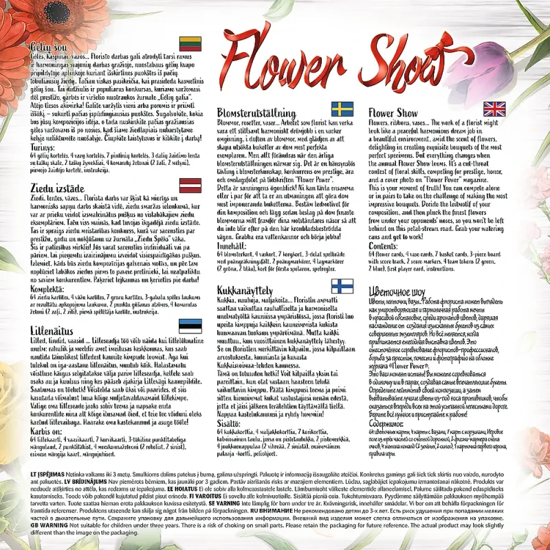 TREFL Galda spēle Ziedu izstāde