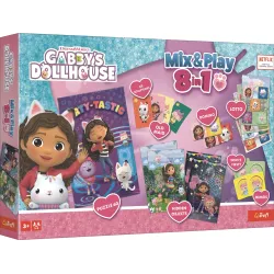 TREFL GABBY´S DOLLHOUSE lauamängude komplekt 8in1 Mix&Play Gabby’s Dollhouse