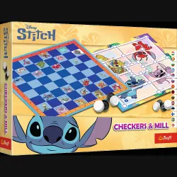 TREFL DISNEY STITCH Настольная игра Шашки & Мельница