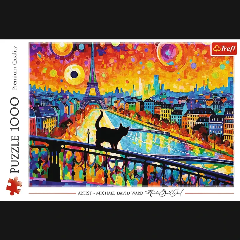 TREFL Dėlionė „Katė Paryžiuje“, 1000 det.