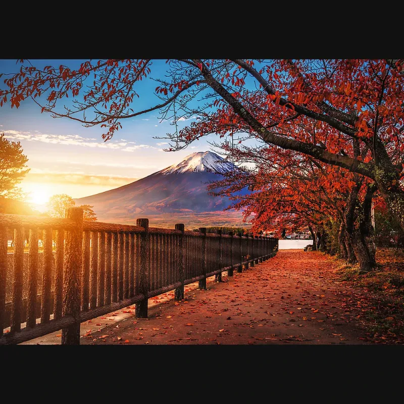 TREFL Premium Plus Puzle Fudzi kalns, Japāna, 1000 gab.