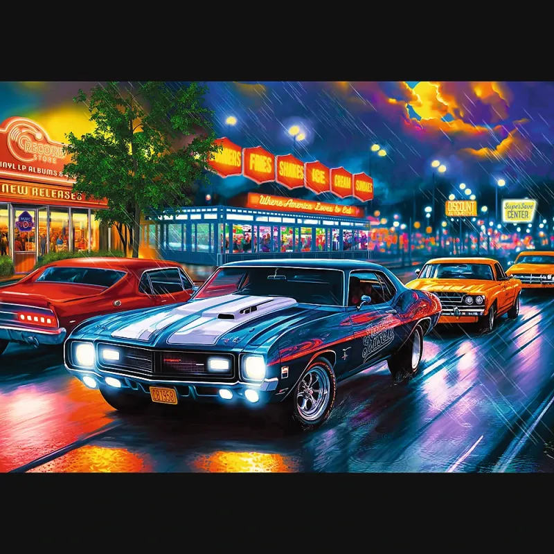 TREFL Premium Plus Puzle Nakts brauciens, 1000 gab.