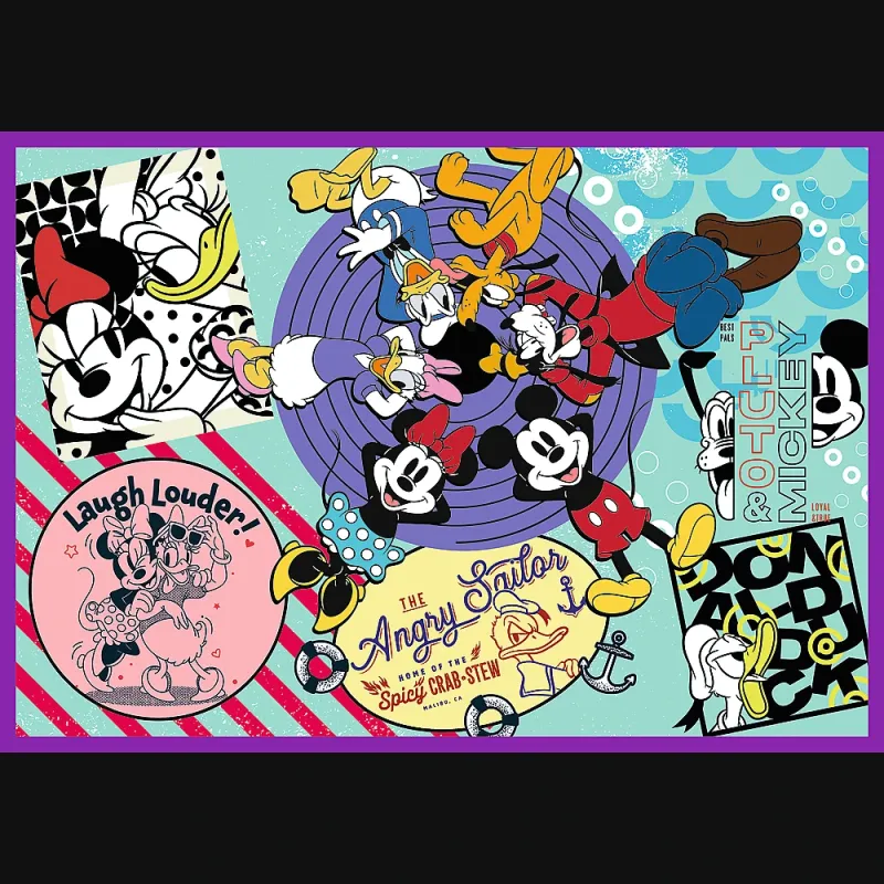 TREFL DISNEY MICKEY MOUSE Комплект пазлов, 4x250 шт.