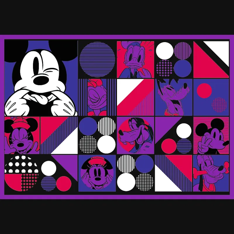 TREFL DISNEY MICKEY MOUSE Комплект пазлов, 4x250 шт.
