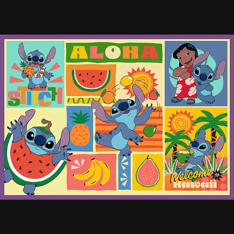 TREFL DISNEY STITCH Pužļu komplekts 4x250 gab.