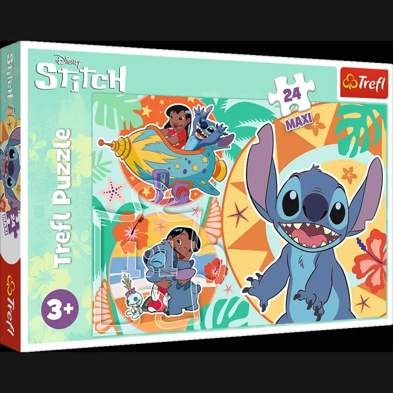 TREFL DISNEY STITCH Maxi puzle, 24 gab.