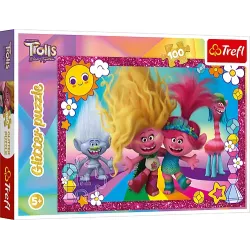 TREFL TROLLS Blizgantis dėlionė „Troliai 3“, 100 det.