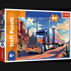 TREFL Puzzle Kravas automašīna uz ceļa, 160 gab.