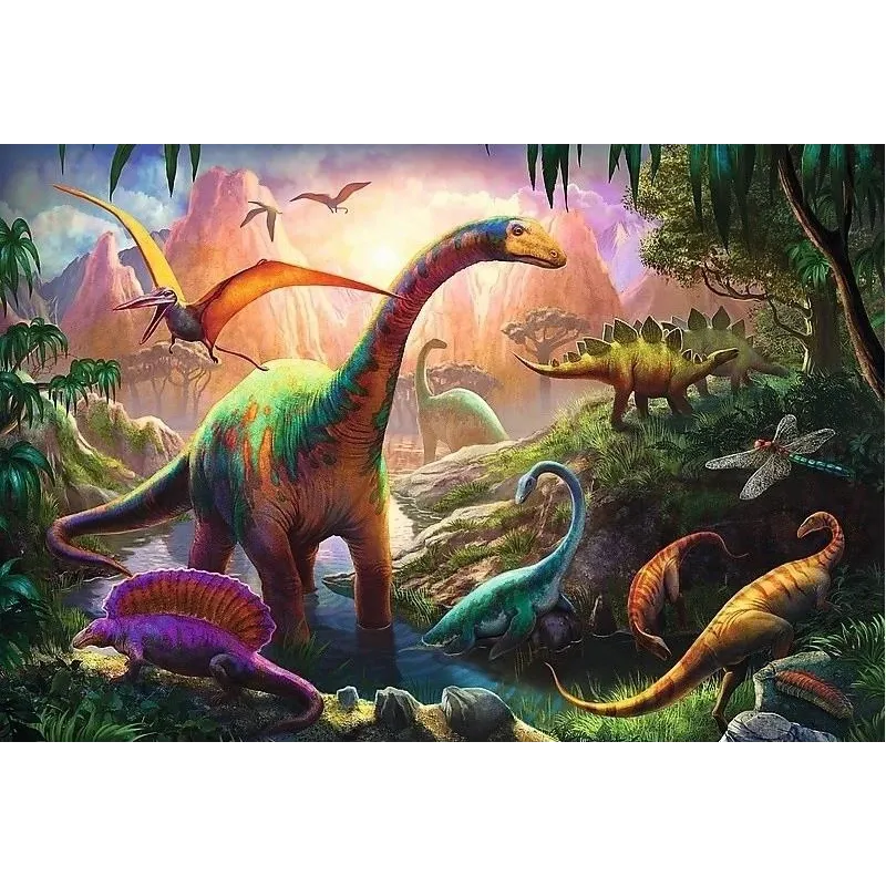 TREFL Puzle dinozauri, 100 gab.