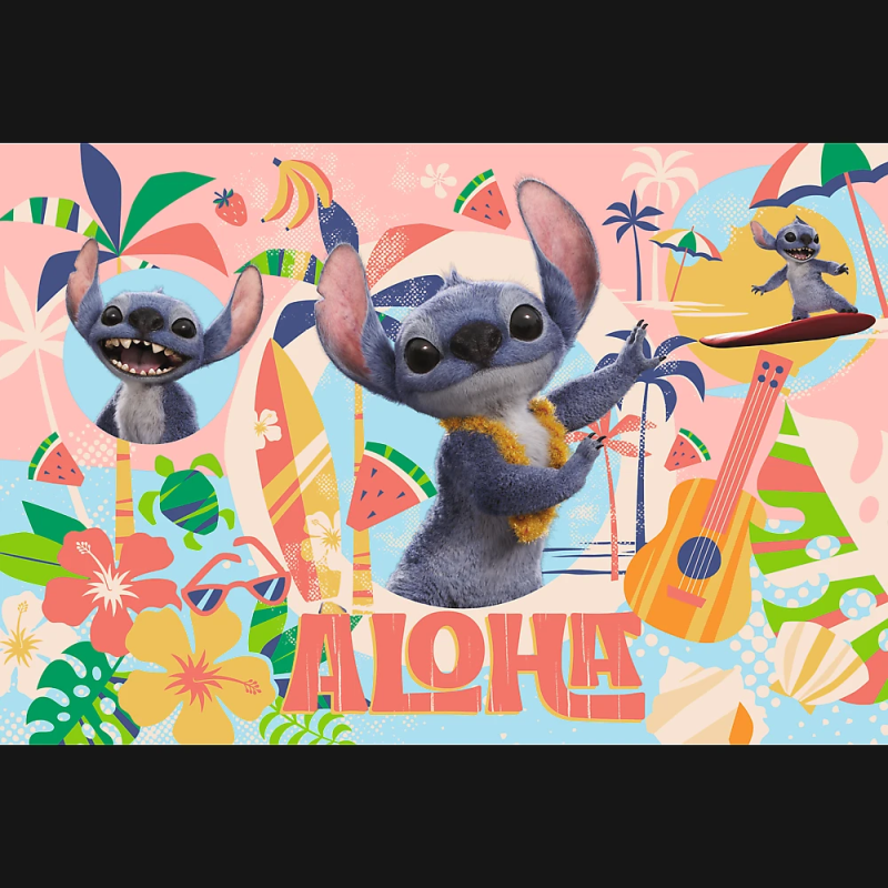 TREFL DISNEY STITCH Puzzle Stitch un draugi, 100 gab.
