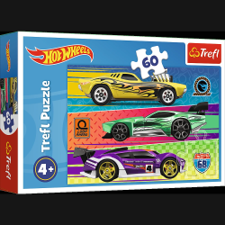 TREFL HOT WHEELS Puzle, 60 gab.