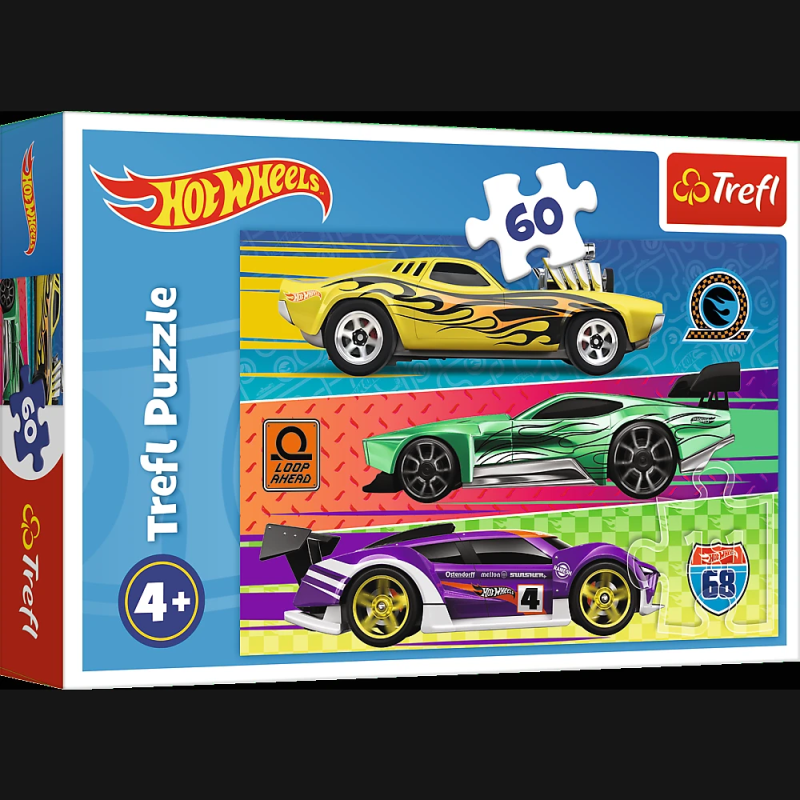 TREFL HOT WHEELS Puzle, 60 gab.