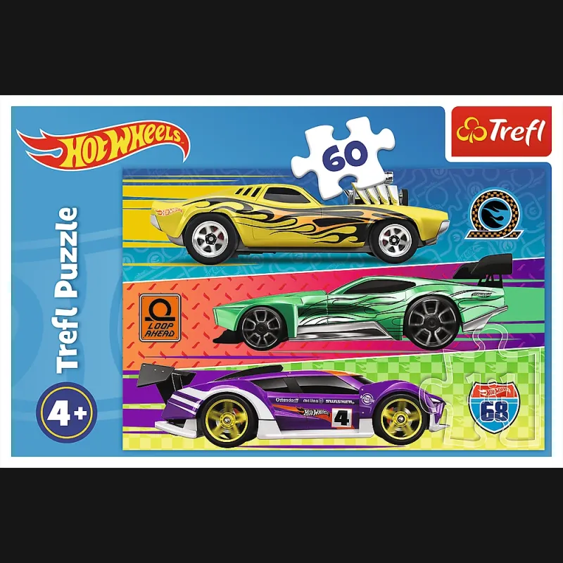 TREFL HOT WHEELS Puzle, 60 gab.