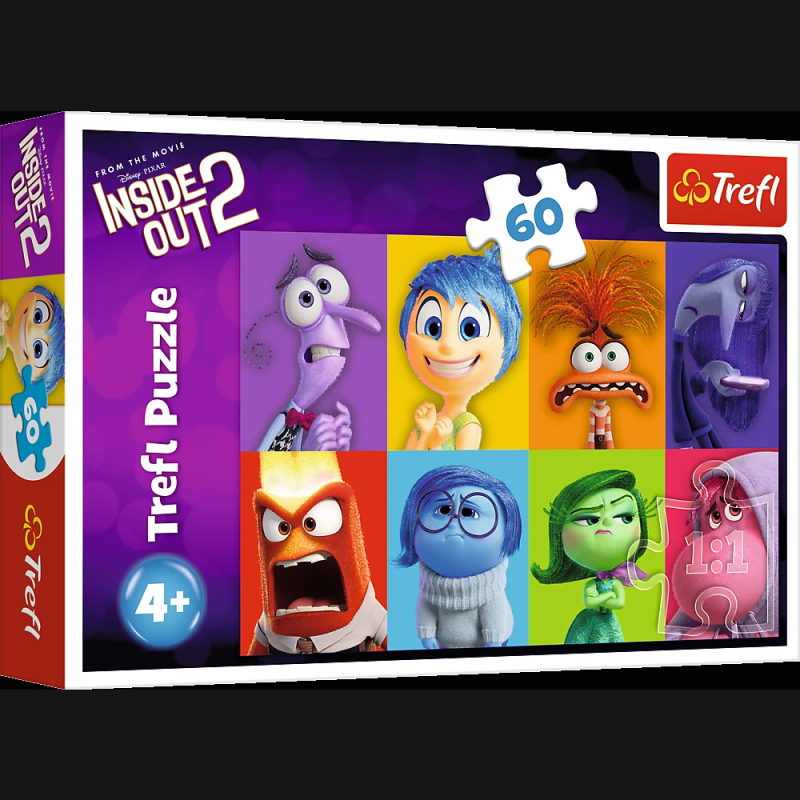 TREFL DISNEY Inside Out 2 Mirdzoša puzle, 60 gab.