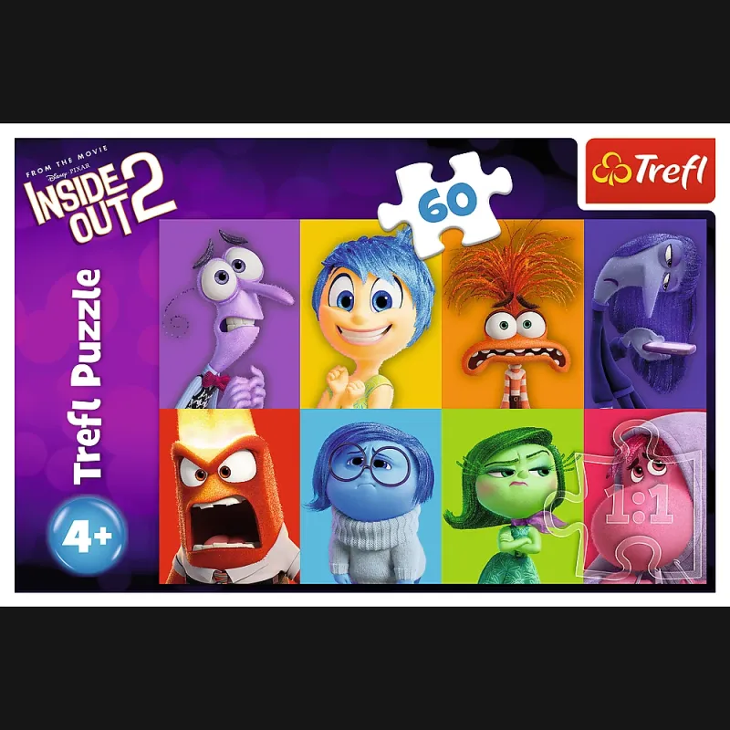 TREFL DISNEY Inside Out 2 Dėlionė, 60 det.