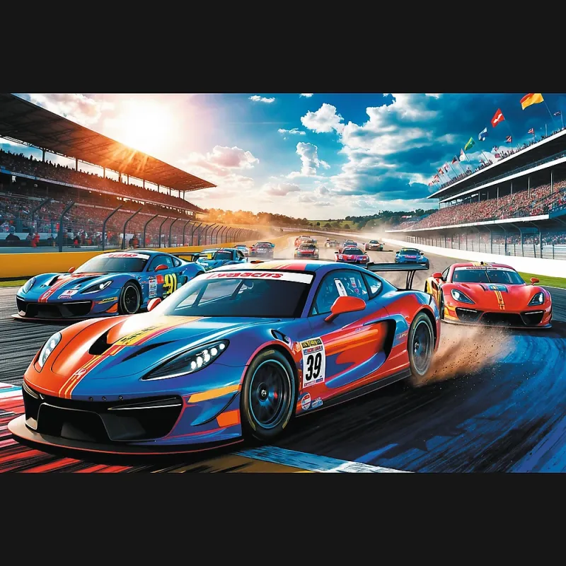 TREFL Puzle Ātrs sacīkšu braucējs, 100 gab.