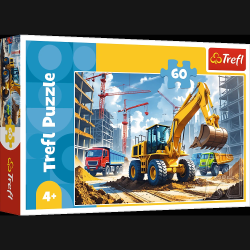 TREFL Puzle Ekskavatora-iekrāvēja traktors, 60 gab.