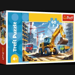 TREFL puzzle Backhoe loader tractor 60 pcs